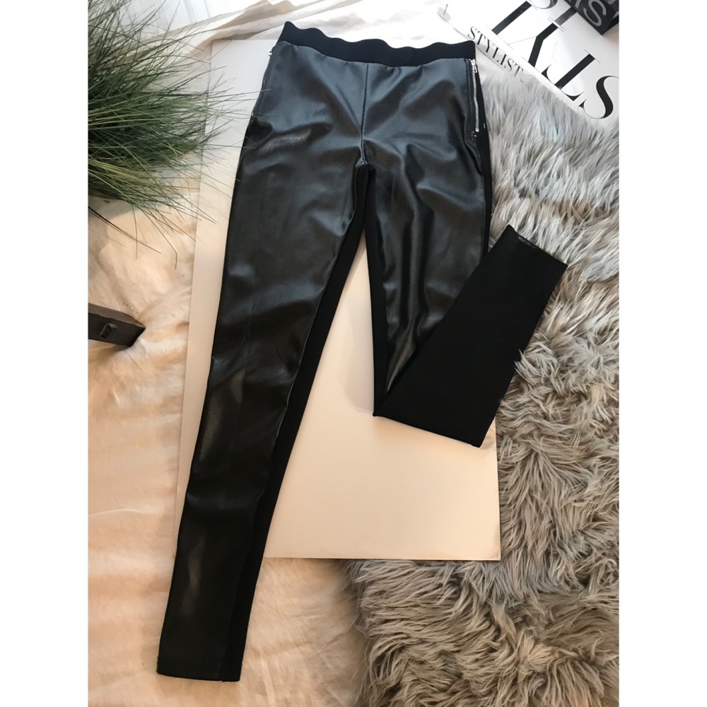 Black Fux leather Fronts